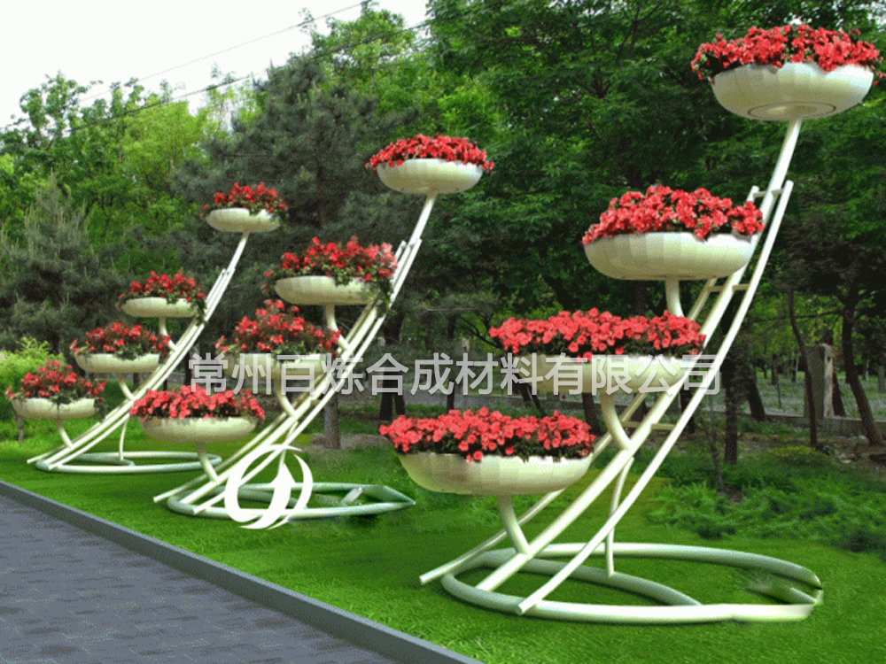 景觀玻璃鋼花箱的材質(zhì)特點